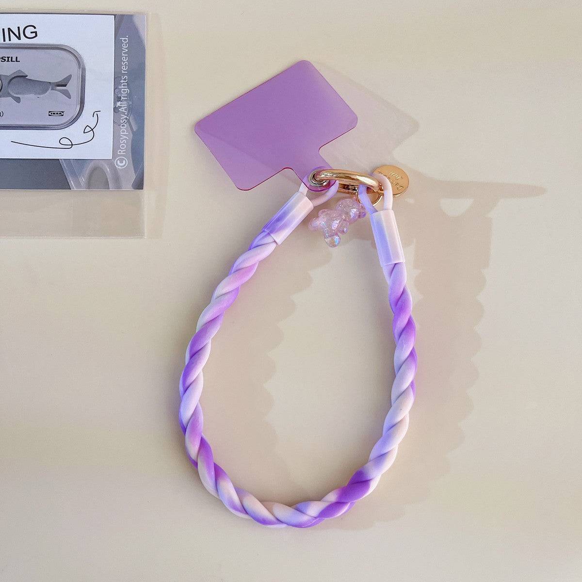 Luminous Bear Universal Silicone Phone Wrist Lanyard - Hugmie